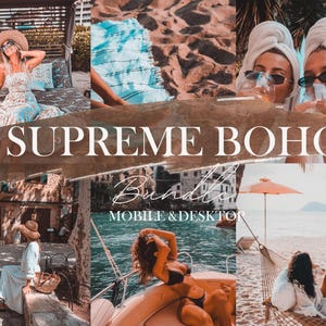 15 Boho Style Lightroom Presets | Desktop And Mobile | Bohemian, Brown, Moody, Warm, Wedding, Outdoor Filter | Instagram Blogger