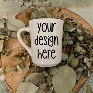 225 g keramisk mugg, PNG, platt lay, Mockup, digital nedladdning