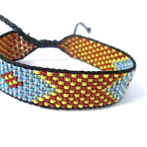 Huichol Native American Inspired Multi-Colored, Beaded Friendship Bracelet 107