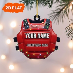 Custom Baseball Catcher Chest Protector Ornament, Personalized Sports Acrylic Decoration, Gift for Players & Coaches 2025