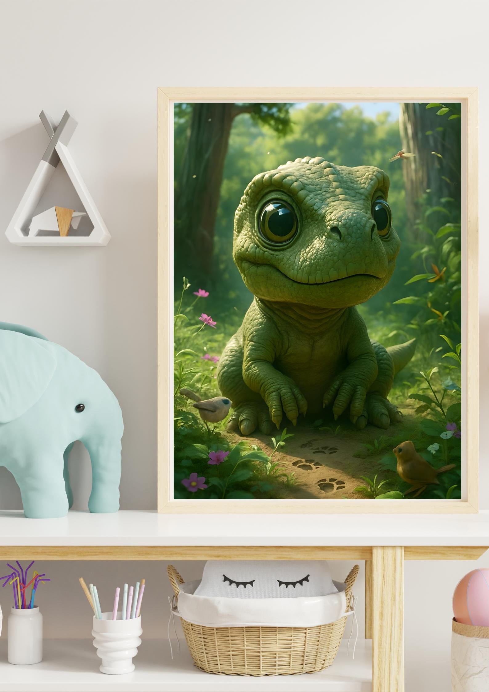 Adorable Baby T Rex Dinosaur Poster - Etsy