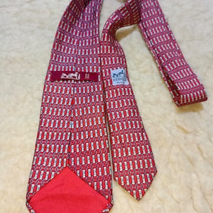 HERMES（エルメス） ネクタイ エルメス Hermes HERMES ネクタイ TIE 7cm フランス製 シルク