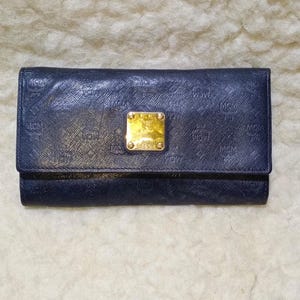 Carteira MCM Couro Preto