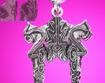 Exclusive A.by.ss Gu.ard.i.an Tattoo Pendant - Handcrafted 950 Sterling Silver - Urban Streetwear Aesthetic Jewelry - Gift for Manga Fans