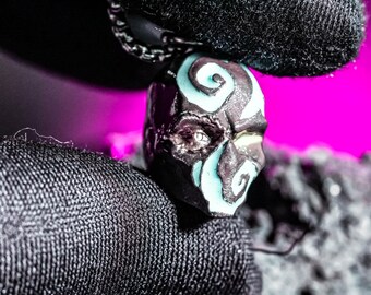 PREMIUM Luminous Relic Pendants - 950 Silver Glow-in-the-Dark Necklace - Tactical Operative & Undead Skull Jewelry - Gothic Gamer Gift