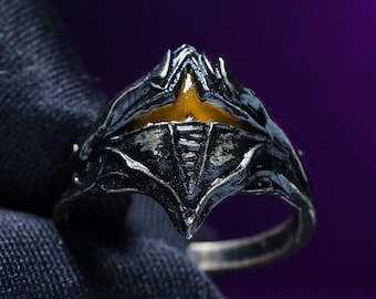 Fanmade Calamity Ring - Dark Souls Collection – Artisan Fantasy Inspired Souls Game Rings  – Premium 950 Silver Gamer Jewelry