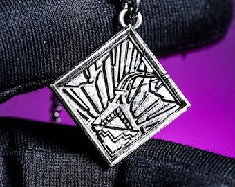 Verso Badge Necklace, Silver 950 Handmade Pendant, Clair Obscur ExpeditionJewelry, Gamer Gift, Fantasy Cosplay Necklace, Collector’s Jewelry