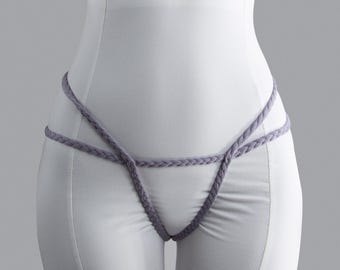 Braided Stretch Hip Harness Accessory in Cotton Jersey, Custom Colors