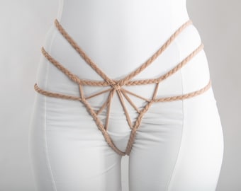 Braided Stretch Hip Harness Accessory in Cotton Jersey, Custom Colors