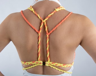 Braided Stretch Harness Accessory in Cotton Jersey, Custom Colors