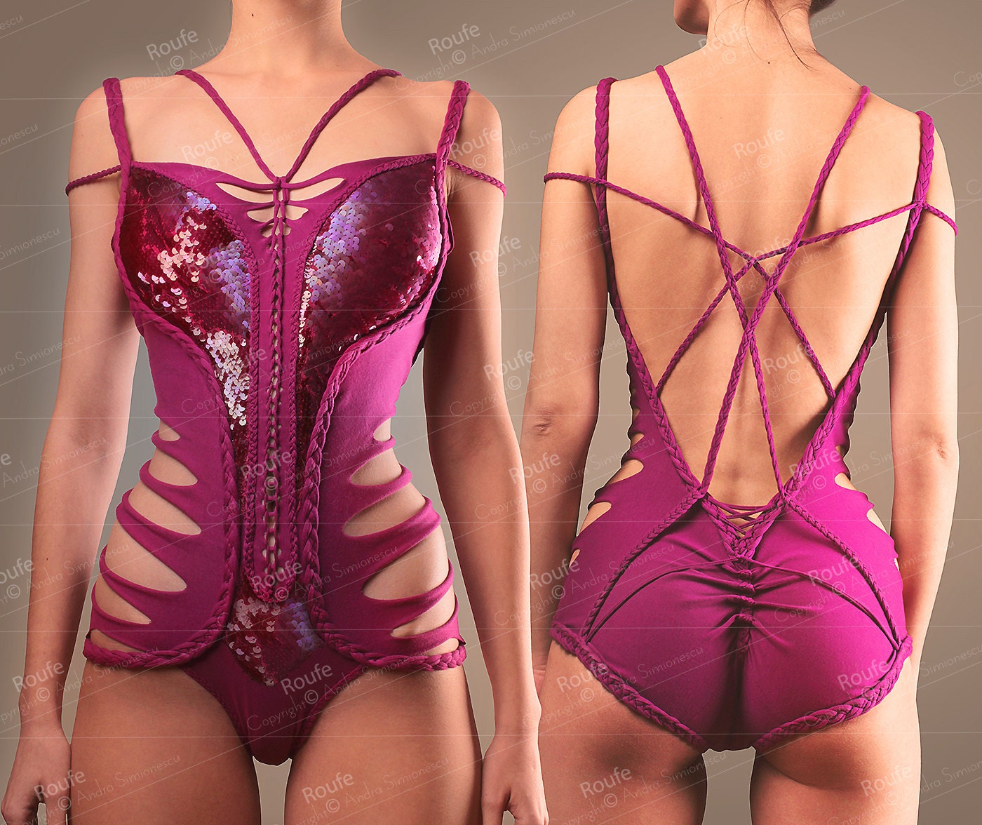 Web Of Seduction Sequin Cotton Body