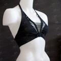 Cotton Halter Top: Statement Cleavage Piece