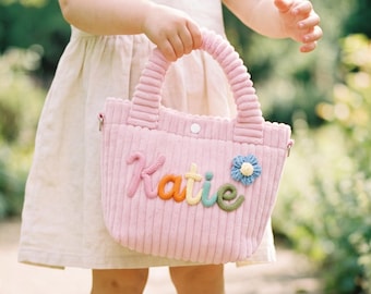 Personalized Toddler Purse Custom Name Kids Crossbody Bag - Girls Mini Handbag for Birthday Gifts Toddler Gifts
