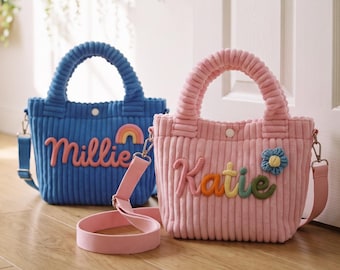 Personalized Toddler Purse Custom Name Kids Crossbody Bag - Girls Mini Handbag for Birthday Gifts Toddler Gifts