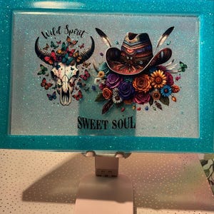 Cowboy Sun Resin Tray