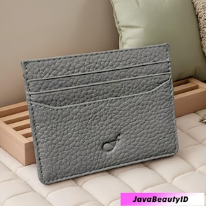 Mavis Genuine Leather Card Holder Premium Slim Wallet Personalized Men's and Women's