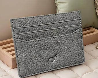 Mavis Genuine Leather Card Holder Premium Slim Wallet Personalized Men's and Women's