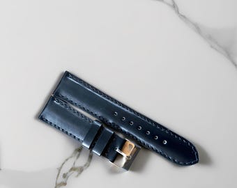 Black Pull Up Leather Watch Strap Handmade from Cowhide, Leather Watch Strap, Handmade Strap, Leather Strap, Genuine Cowhide Leather