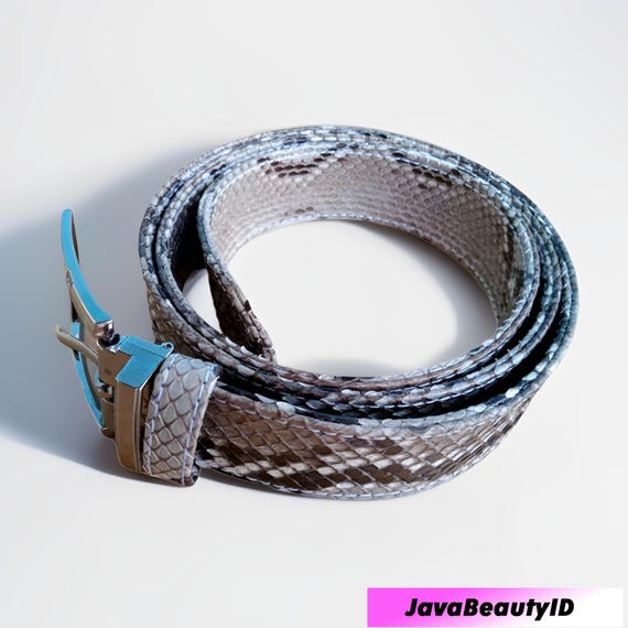 EXOTIC SUEDE PYTHON SKIN BELT Fresco Golf main image 4