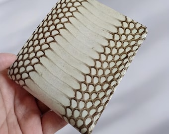 Echte Schlangenhaut Brieftasche Einzigartiges elegantes und komfortables Design für Männer und Frauen, Schlangenhaut, Exotische Brieftasche, Farbbrieftasche, Herrenbrieftasche