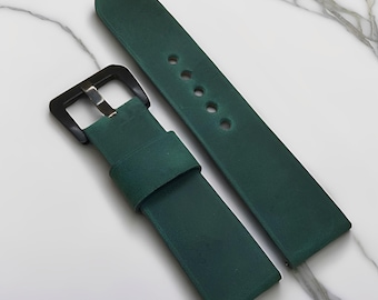 Crazy Horse Handmade Genuine Cowhide Leather Watch Strap, Original Watch Strap, Color Watch