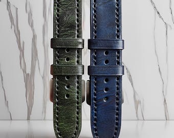 Cracking Genuine Leather Watch Strap, Leather Watch Strap, Original Watch Strap, Color Watch