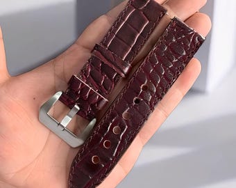 Genuine Cowhide Watch Strap Handmade Cool Vintage Color and Durable,Leather Watch Strap,Handmade Strap,Leather Strap,Genuine Cowhide Leather