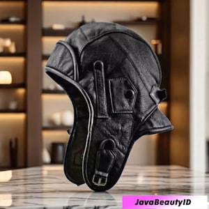 Vintage leather aviator cap - Etsy 日本