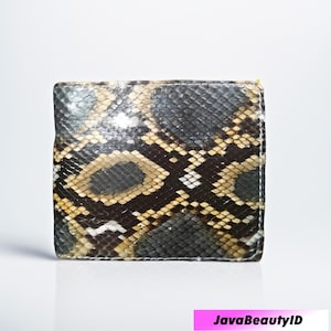 Python Skin Men's Wallet – Unique & Classy Color Combination, Snake Skin, Exotic Wallet, Color Wallet, Men's Wallet, Unique Wallet
