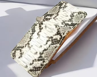 Handgefertigte echte Schlange Leder Herren Brieftasche Voll Schlange Leder, Schlangenhaut, exotische Brieftasche, Farbe Brieftasche, Herren Brieftasche, Leder Brieftasche