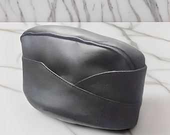 Premium Lambskin Sailor Cap, Fiddler Cap, Breton Hat, Real Leather Brim, Yacht Captain Style, Genuine Leather Cap, Unique Cap