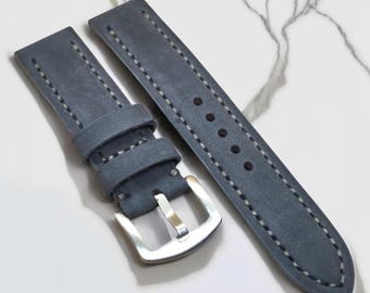 Genuine Leather Watch Strap Elegant Padded Watch Strap Model, Python Snake Skin Watch Strap, Original Watch Strap, Color Watch