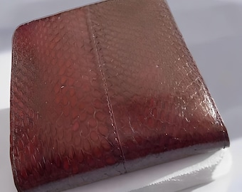 Echte Schlangenhaut Brieftasche Elegant und Premium-Design für Männer, Schlangenhaut, Exotische Brieftasche, Farbe Brieftasche, Herren Brieftasche, Leder Brieftasche