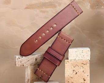 Unisex Genuine Cowhide Watch Strap Handmade Elegant and Durable Design,Leather Watch Strap, Handmade Strap, Leather Strap, Genuine Cowhide