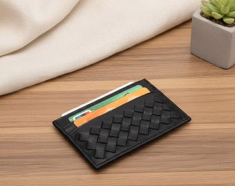 Auckland Lambskin Card Holder Genuine Sheep Leather Minimalist Wallet EDC