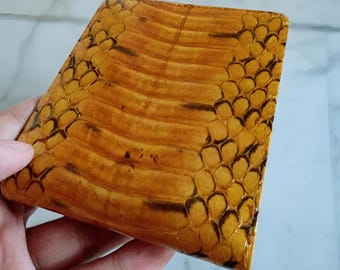 Echte Python Schlangenhaut Geldbörse - Langlebig & Cool, Schlangenhaut, Exotische Geldbörse, Herren Geldbörse, Leder Geldbörse