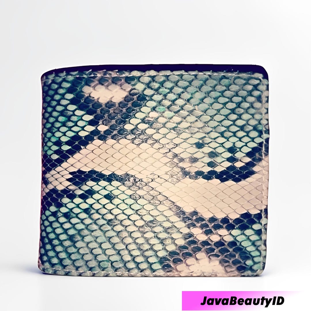 Python Snake Skin Men's Wallet, Snake Skin, Exotic Wallet,python Skin ...
