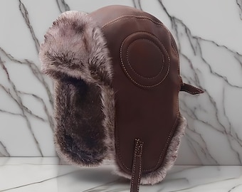 Cappello da aviatore invernale da donna, cappello da aviatore in stile coreano di alta qualità, berretto invernale con paraorecchie, cappello da cacciatore, copricapo caldo, regalo unico per donna