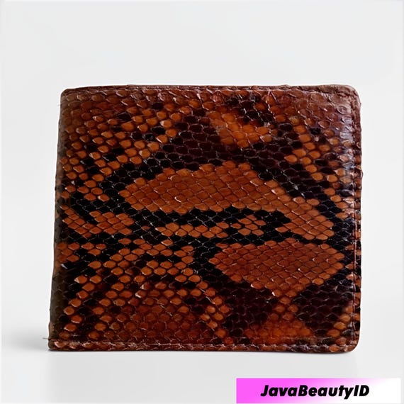 Python Snake Skin Men's Wallet Brown, Snake Skin, Exotic Wallet