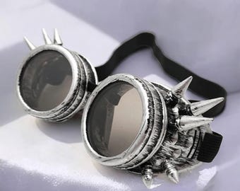 Steampunk Sunglasses – Vintage Gothic Rivet Style, Steampunk Goggles, Steampunk Glasses, Vintage Goggles, Retro Steampunk, Gothic Goggles