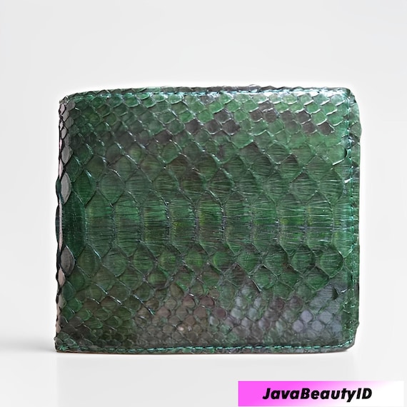 Genuine Python Snake Skin Men's Wallet Bifold Elegant and