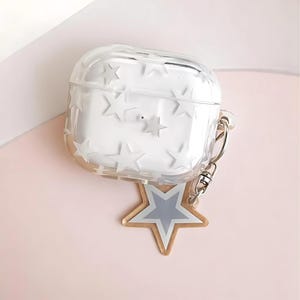 Star Airpods Case, Clear Airpods 4 Case, y2k Airpods Case, Earphone Case For AirPods 1 2 3 and 4 - Gift For Her