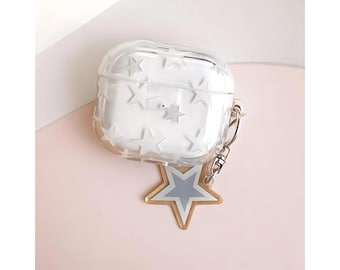 Star Airpods Case, Clear Airpods 4 Case, y2k Airpods Case, Earphone Case For AirPods 1 2 3 and 4 - Gift For Her
