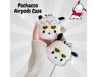 Pochaccoo Earpods Case, Earphone Case For Apple AirPods 1 2 3 Pro | Anime Airpods Case - Birthday Gift