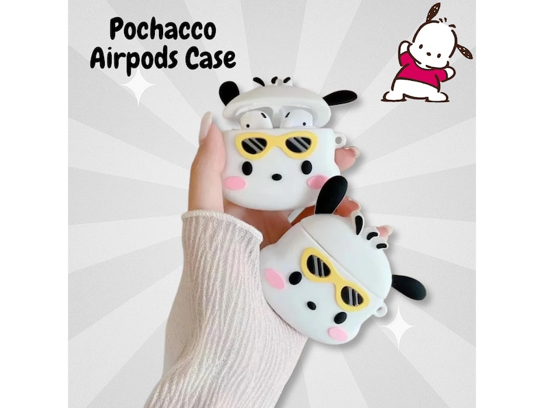 Pochaccoo Earpods Case, Earphone Case For Apple AirPods 1 2 3 Pro | Anime Airpods Case - Birthday Gift