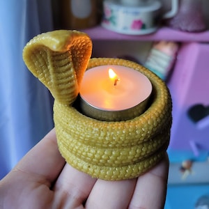 Cobra Snake Candle Holder/Tealight Candle Holder/Cute Pastel Witch/Gothic Home Decor/Candle Holder Centerpiece/Cute Gift