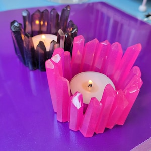 Kristall Kerzenhalter/Teelicht Kerzenhalter/Süße Pastell Hexe/Gothic Wohnkultur/Kerzenhalter Herzstück/Nette Geschenk