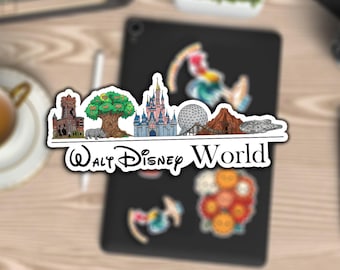 Walt Disney World All Parks Skyline Sticker