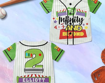 Personalized Two Infinity And Beyond Birthday Boy Baseball JerseyToy Story Birthday Baseball Jersey, Birthday Boy Jersey Shirt
