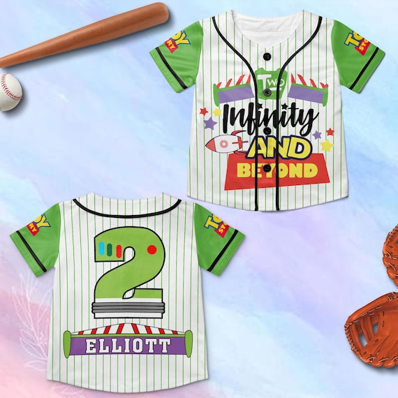Personalized Two Infinity And Beyond Birthday Boy Baseball JerseyToy Story Birthday Baseball Jersey, Birthday Boy Jersey Shirt